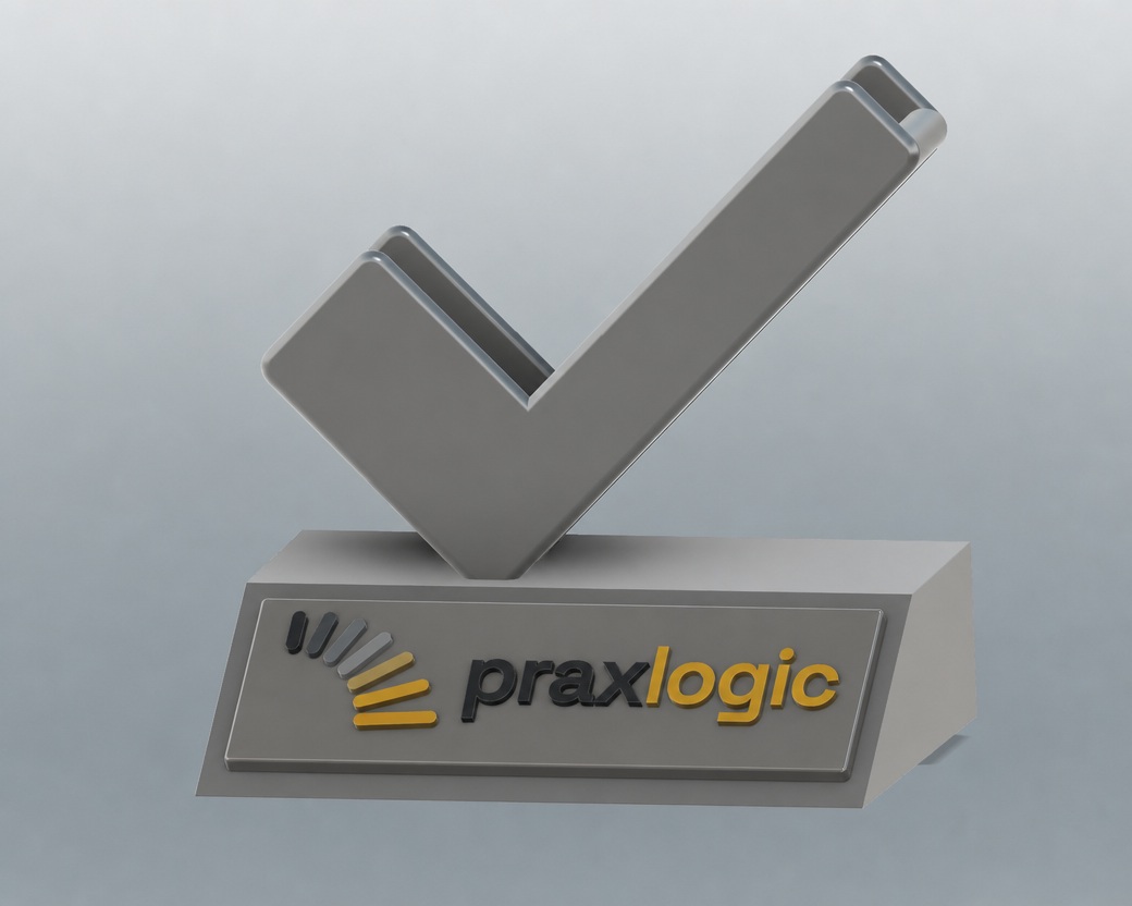 A V-shaped card pocket mounted low and nearly flat on its base, holding a card at a shallow angle.